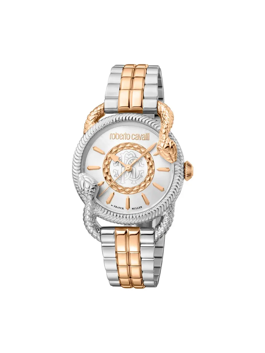 Женские кварцевые часы Roberto Cavalli с серебристым циферблатом RV1L126M1071 — изображение 1 из 1, оттенок серебряный