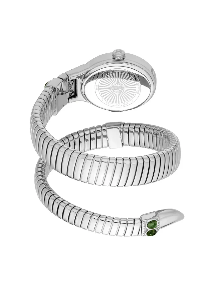 Женские часы Roberto Cavalli Serpente Ornato с синим циферблатом RC5L104M0015 — изображение 2 из 3, оттенок серебряный