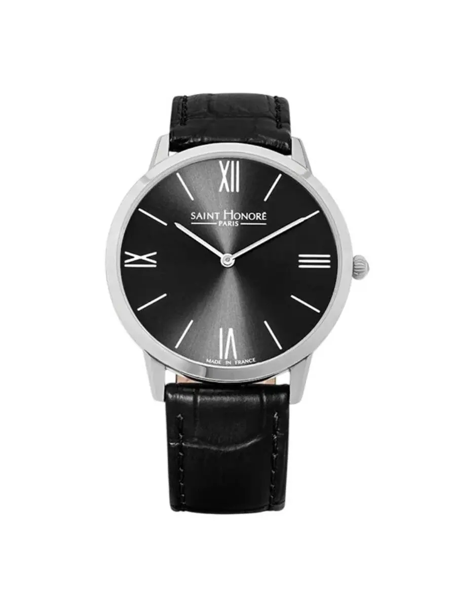 Мужские часы Saint Honore Paris Wagram с кварцевым механизмом, черным циферблатом H SH WG826011 1NR — изображение 1 из 1