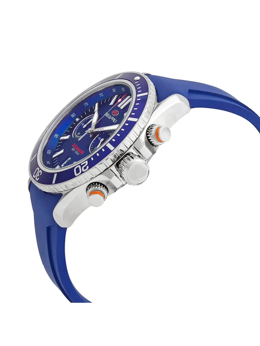 Мужские часы Seapro Thrash Chronograph с кварцевым механизмом и синим циферблатом SP0332 — изображение 2 из 3