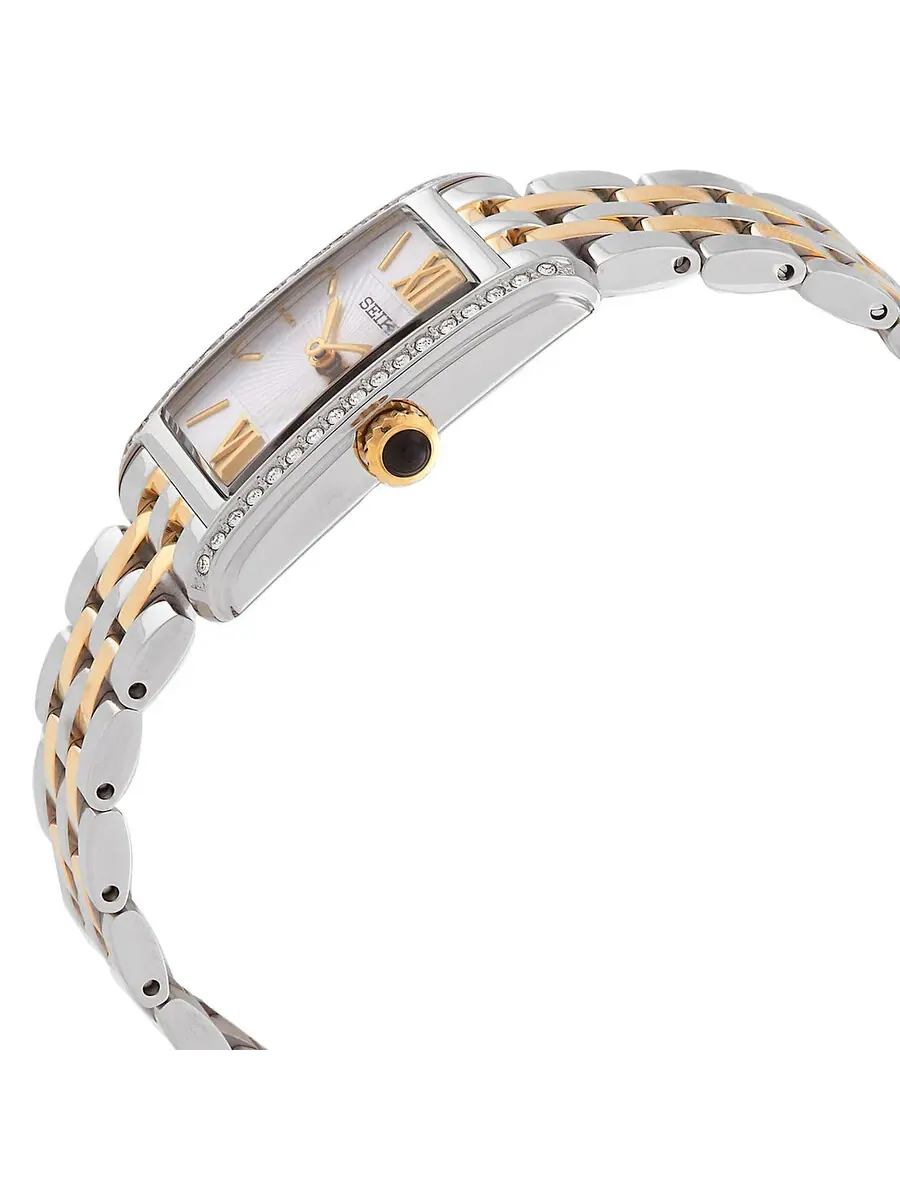 Женские кварцевые часы Seiko Classic Crystal с серебристым циферблатом SWR093P1 — изображение 2 из 3, оттенок серебряный