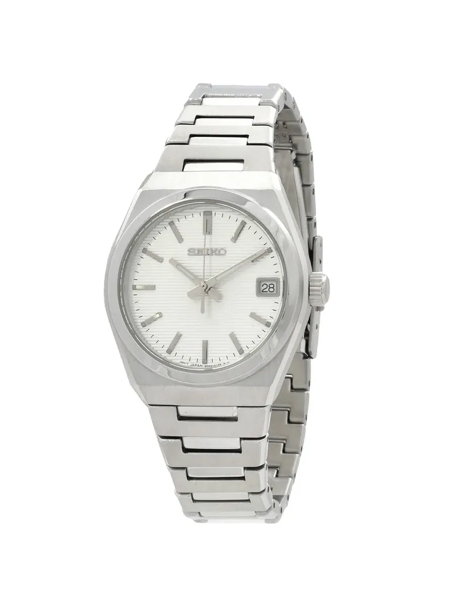 Женские часы Seiko Classic Quartz с белым циферблатом SUR573P1 — изображение 1 из 3, оттенок серебряный