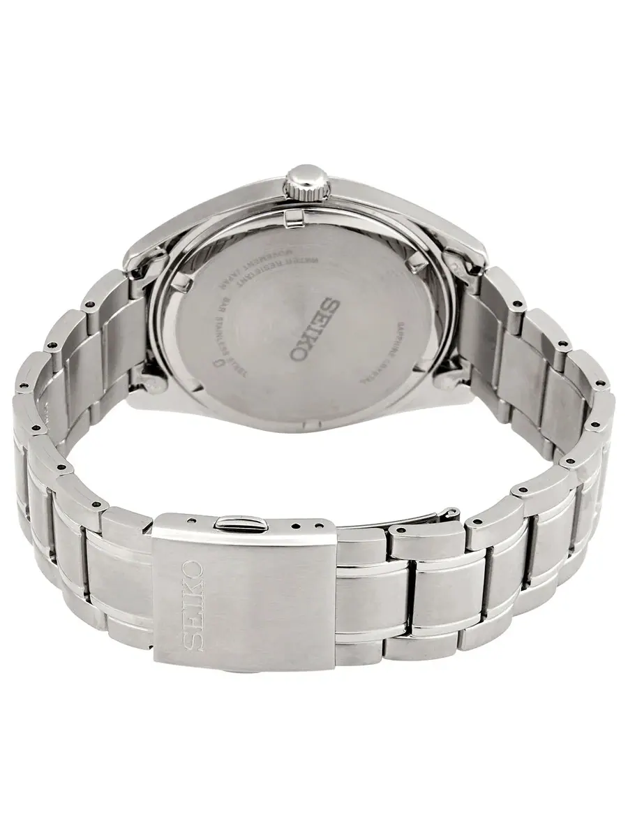 Мужские часы Seiko Core Quartz с белым циферблатом SUR459P1 — изображение 3 из 3, оттенок серебряный