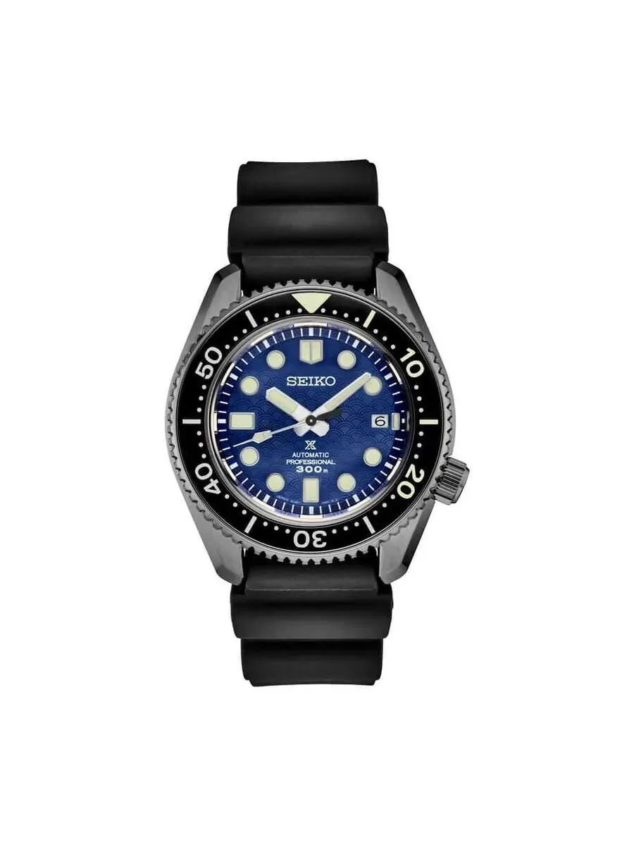 Мужские часы Seiko Prospex Luxe Marinemaster автоматические с синим циферблатом SLA053 — изображение 1 из 3, оттенок черный