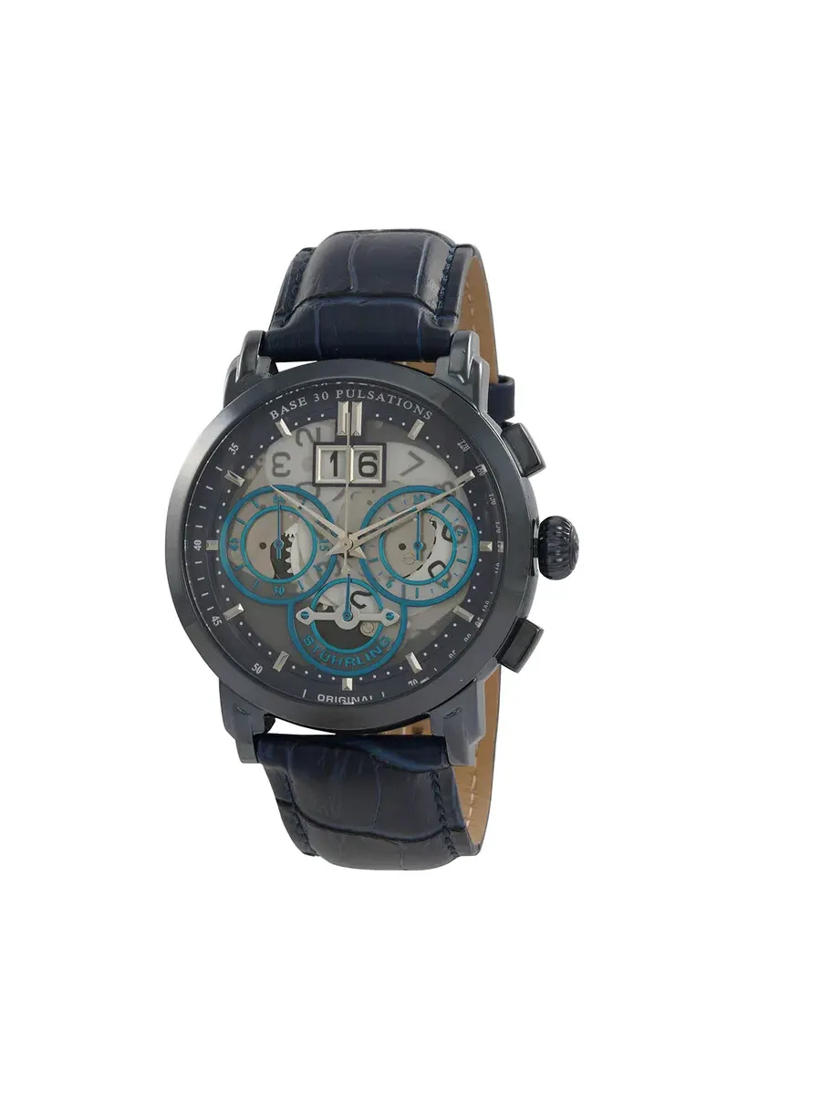 Мужские часы Stuhrling Original Imperia с синим циферблатом M15263 — изображение 1 из 3, оттенок синий