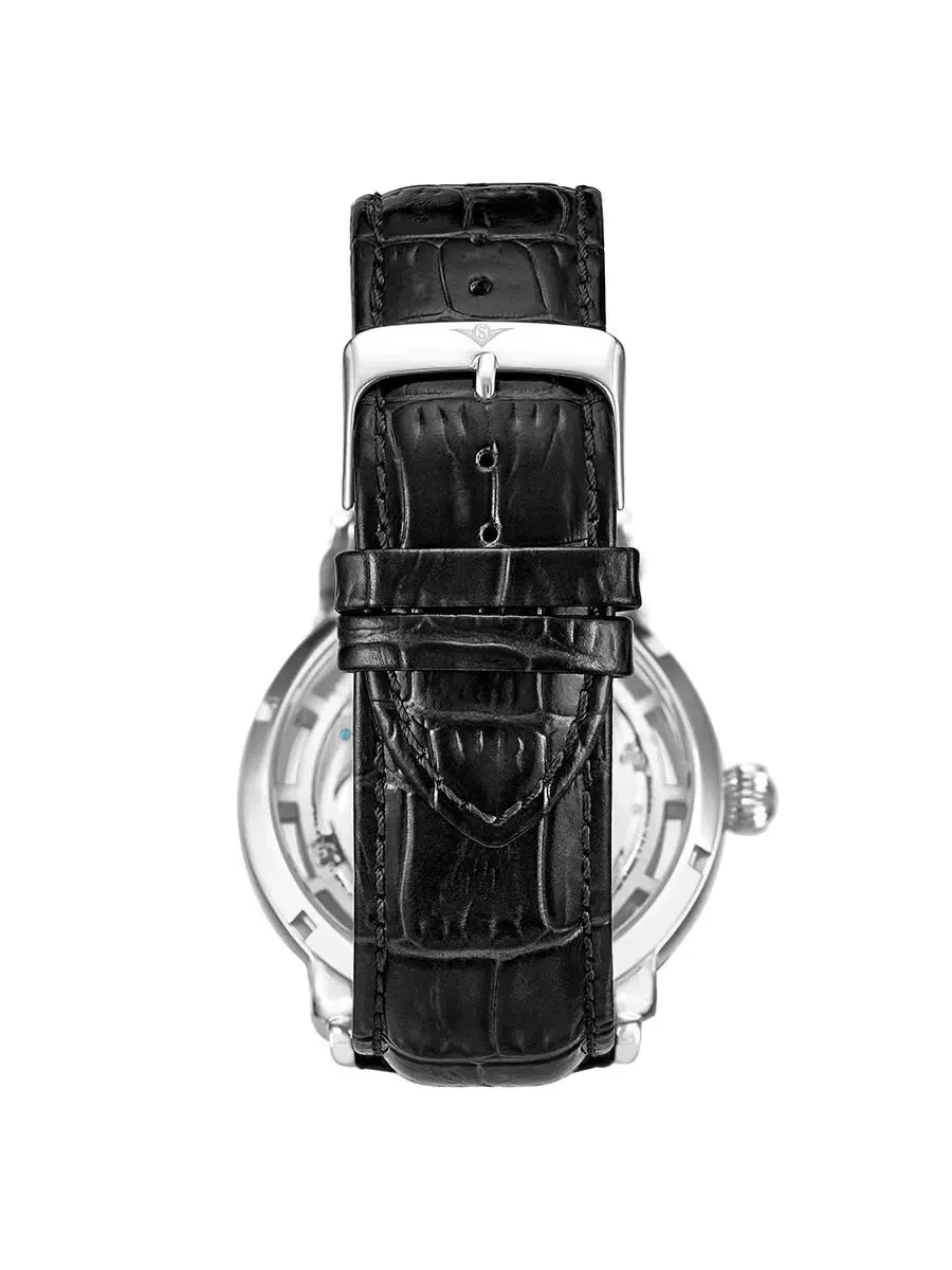 Мужские часы Stuhrling Original Legacy Automatic с серебристым циферблатом M13541 — изображение 2 из 6, оттенок серебряный