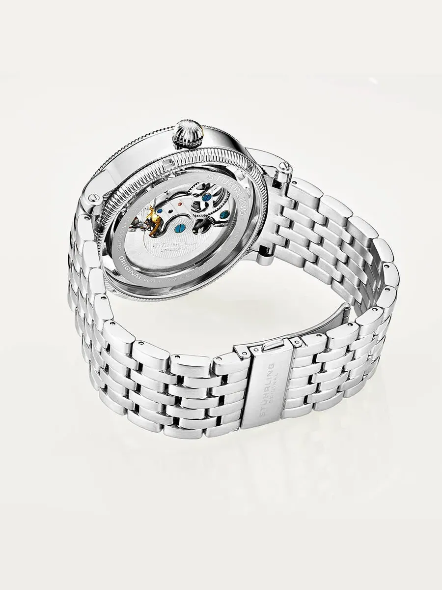 Мужские часы Stuhrling Original Legacy Automatic с серебристым циферблатом M13573 — изображение 2 из 4, оттенок серебряный