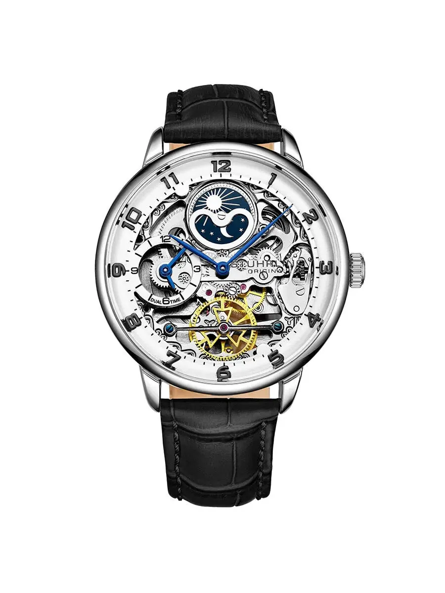 Мужские часы Stuhrling Original Legacy Automatic с серебристым циферблатом M13600 — изображение 1 из 3, оттенок серебряный