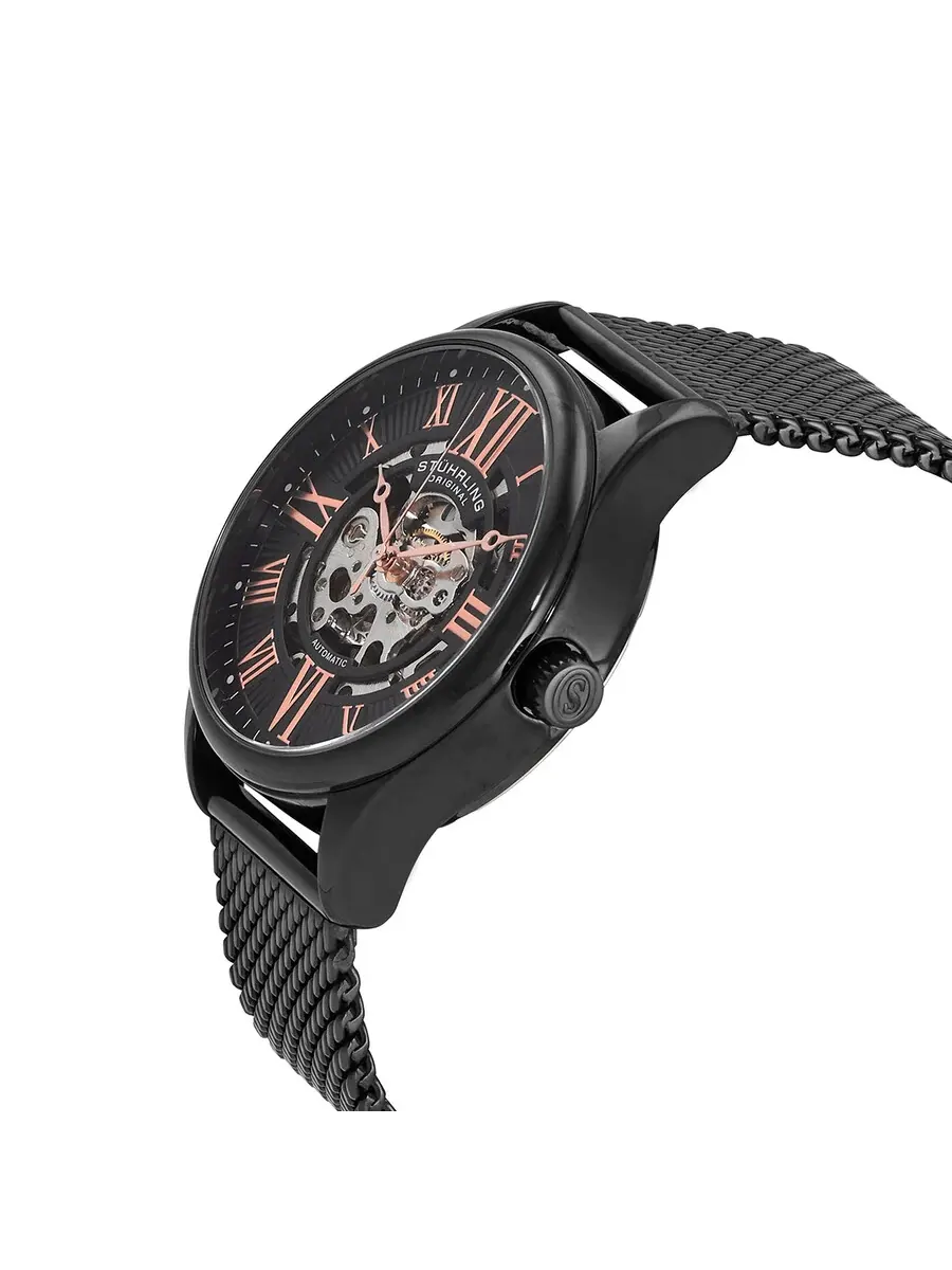 Мужские часы Stuhrling Original Legacy с черным циферблатом M15954 — изображение 2 из 3, оттенок черный