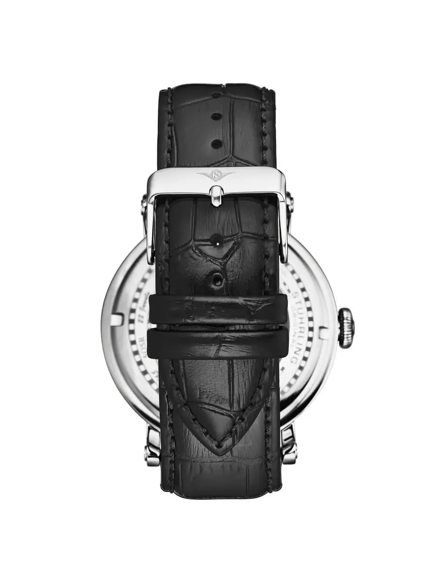 Мужские часы Stuhrling Original Legacy Chronograph Automatic с серебристым циферблатом M18228 — изображение 2 из 2
