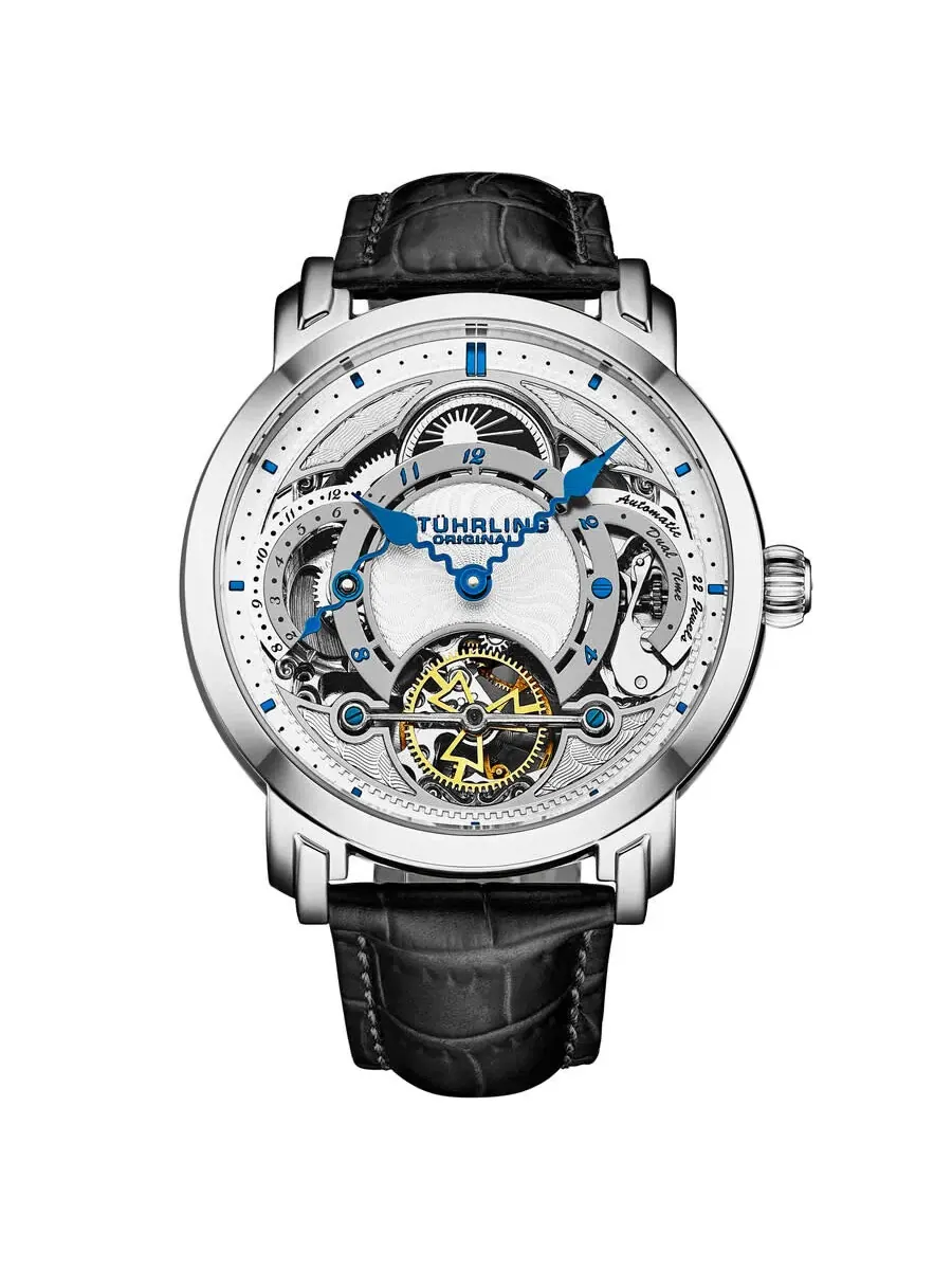 Мужские часы Stuhrling Original Legacy Chronograph Automatic с серебристым циферблатом M18232 — изображение 1 из 2