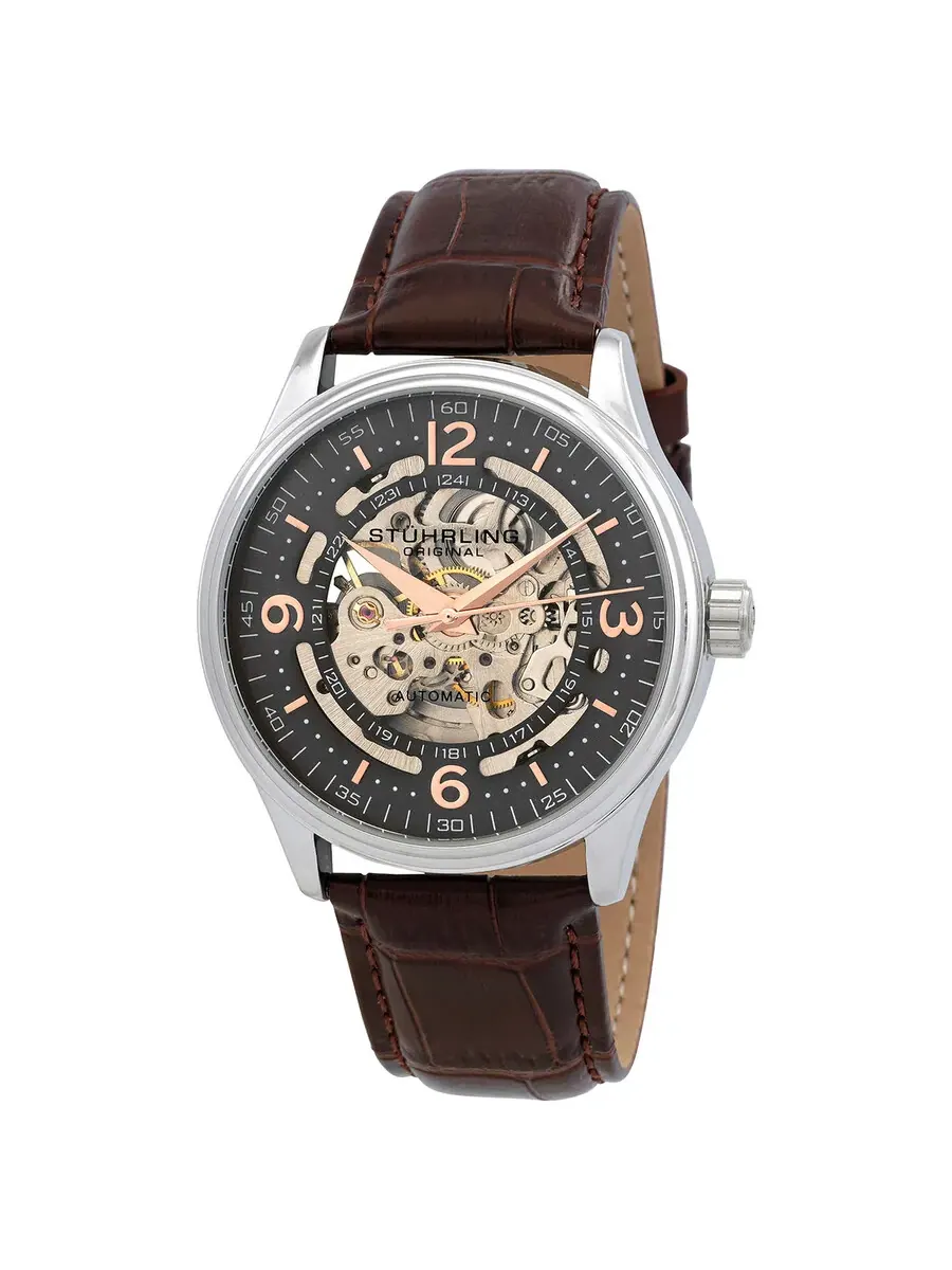 Мужские часы Stuhrling Original Legacy с серым циферблатом M15743 — изображение 1 из 3, оттенок серебряный