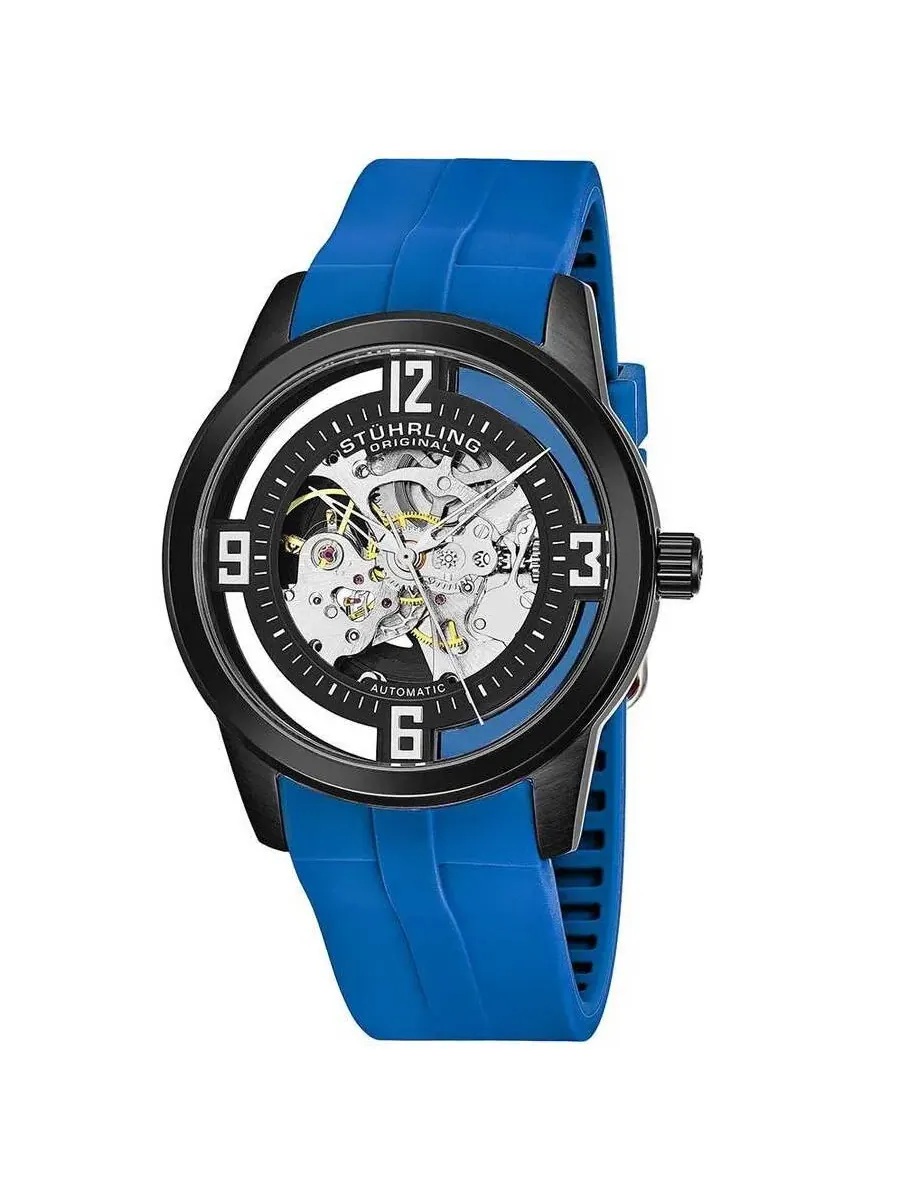 Мужские часы Stuhrling Original Legacy с серебристым циферблатом M15488 — изображение 1 из 1, оттенок черный