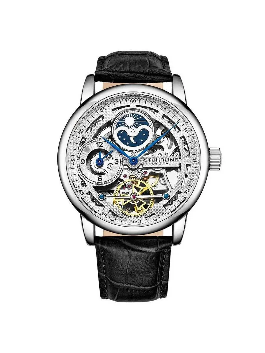 Мужские часы Stuhrling Original Legacy с серебристым циферблатом M15658 — изображение 1 из 1, оттенок серебряный