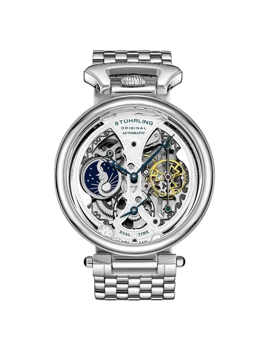 Мужские часы Stuhrling Original Legacy с серебристым циферблатом M15983 — изображение 1 из 1, оттенок серебряный