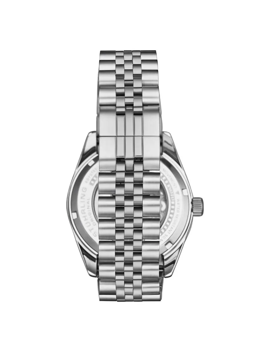 Мужские часы Stuhrling Original Symphony Automatic с черным циферблатом M18239 — изображение 2 из 2, оттенок серебряный