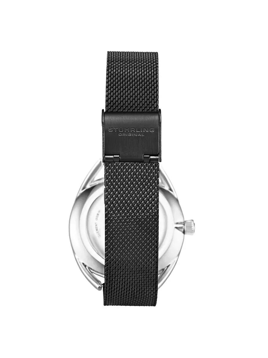 Женские часы Stuhrling Original Symphony с черным циферблатом M15597 — изображение 2 из 3, оттенок серебряный