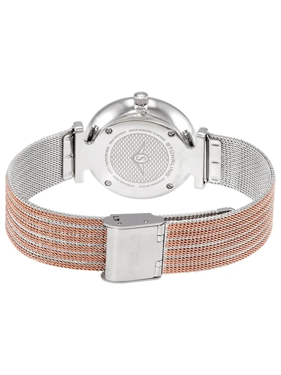 Женские часы Stuhrling Original Symphony с синим циферблатом M15667 — изображение 3 из 3, оттенок серебряный
