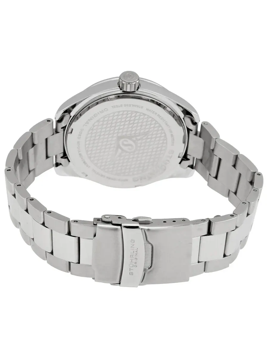 Мужские часы Stuhrling Original Symphony с синим циферблатом M15789 — изображение 3 из 3, оттенок серебряный