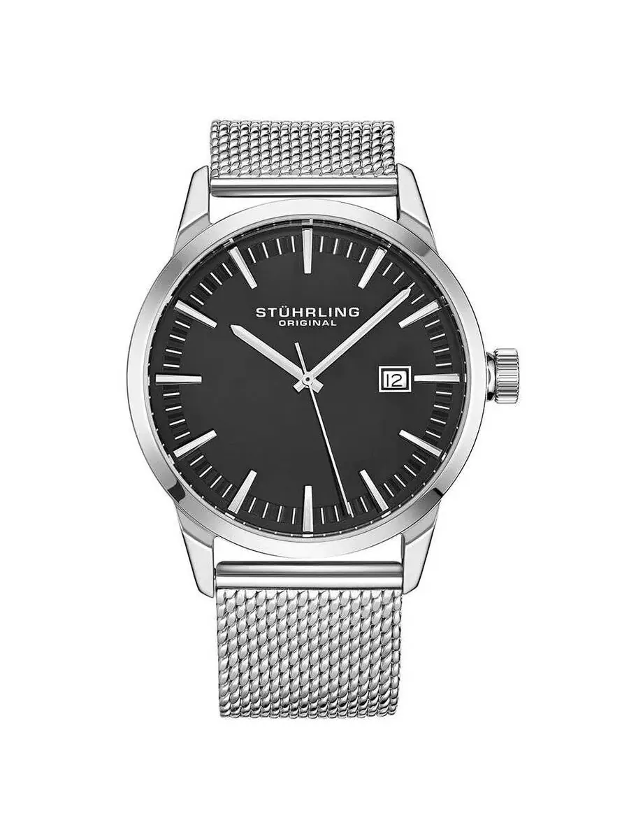 Мужские часы Stuhrling Original Symphony с серым циферблатом M15299 — изображение 1 из 1, оттенок серебряный