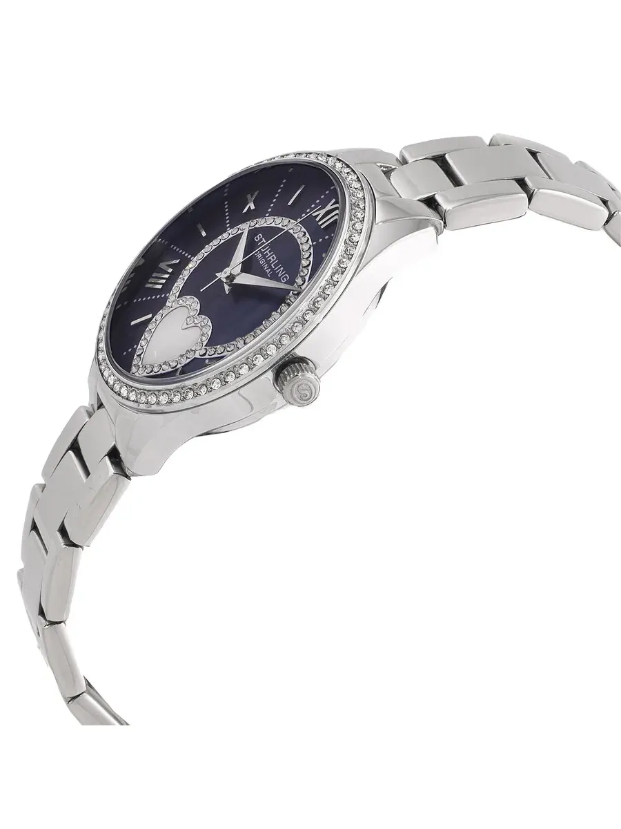 Женские кварцевые часы Stuhrling Original Symphony с синим циферблатом, модель M17199 — изображение 2 из 3