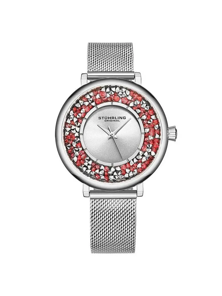 Женские часы Stuhrling Original Symphony с серебристым циферблатом, модель M15458 — изображение 1 из 1, оттенок серебряный