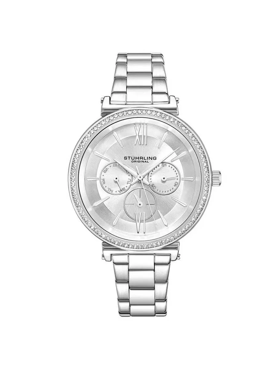 Женские часы Stuhrling Original Symphony с серебряным циферблатом, модель M15625 — изображение 1 из 1, оттенок серебряный