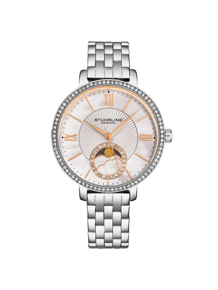 Женские часы Stuhrling Original Symphony Quartz с серебристым циферблатом M17986 — изображение 1 из 3, оттенок серебряный