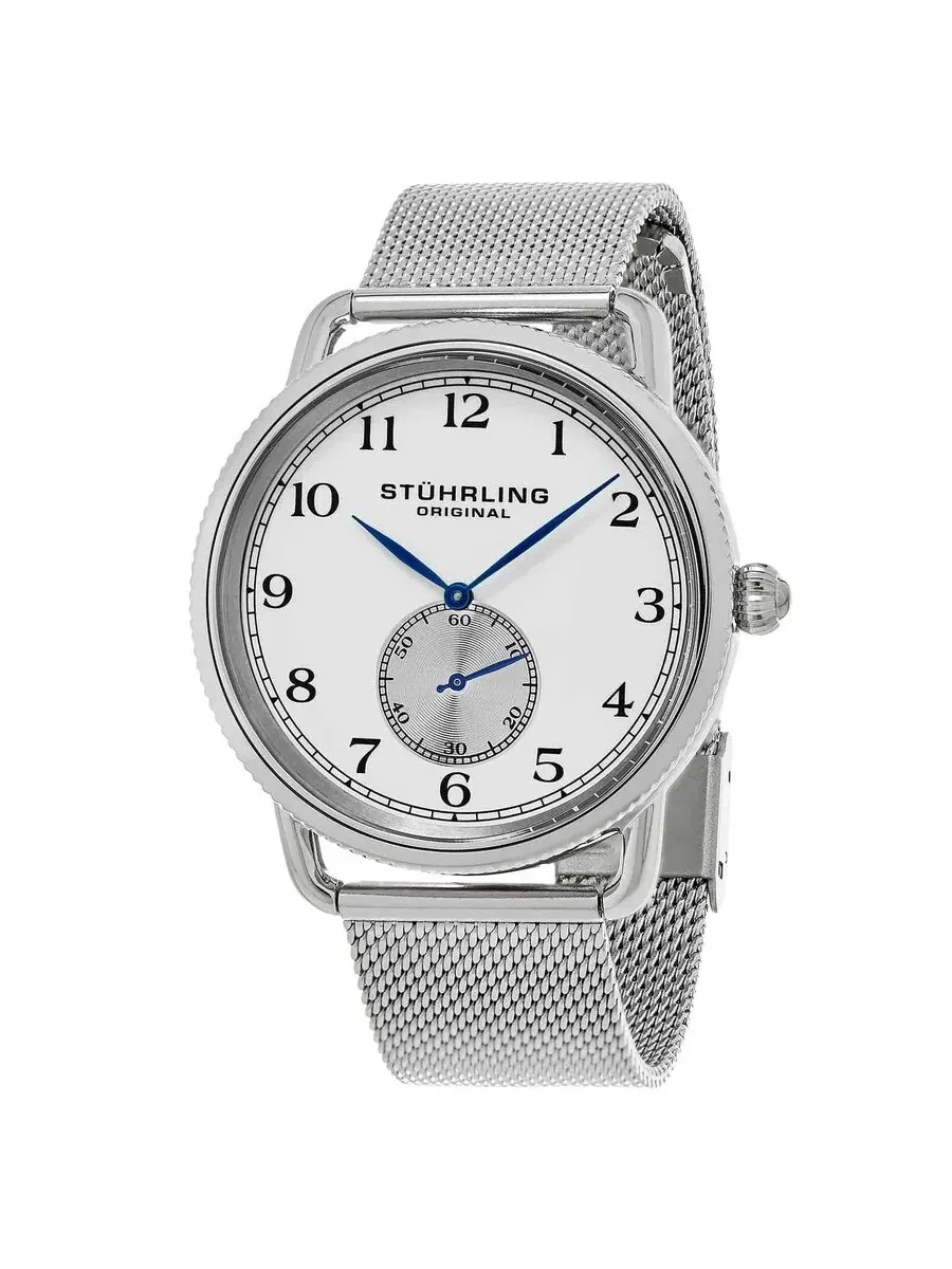 Мужские часы Stuhrling Original Symphony с белым циферблатом M15247 — изображение 1 из 1, оттенок серебряный