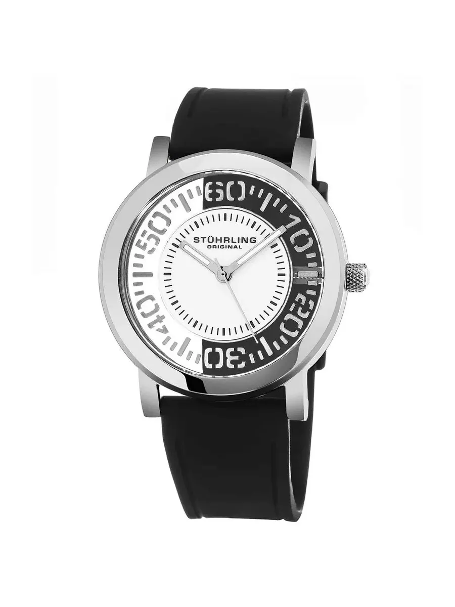 Мужские часы Stuhrling Original Symphony с белым циферблатом M15467 — изображение 1 из 1, оттенок серебряный