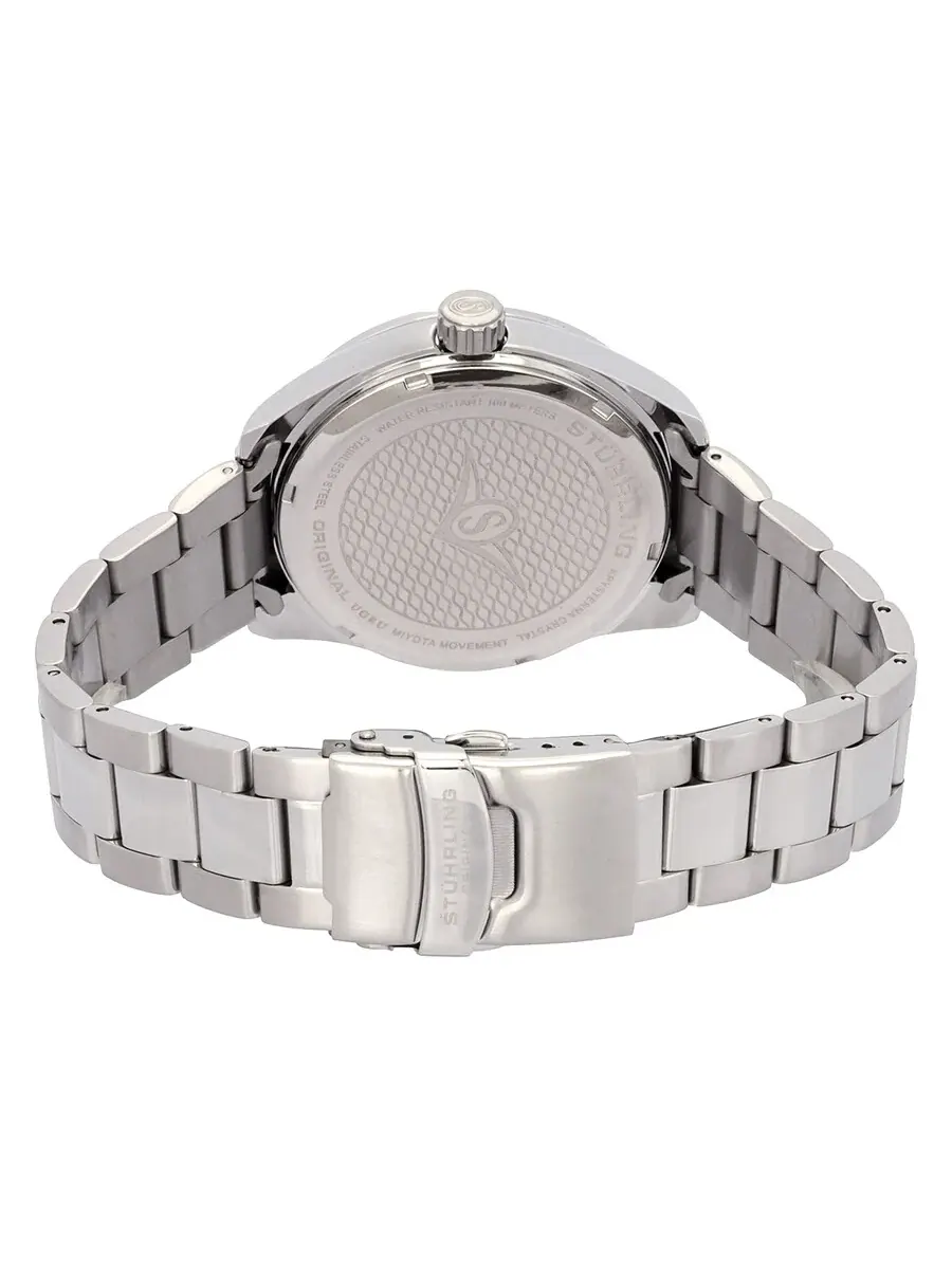 Мужские часы Stuhrling Original Symphony с белым циферблатом, модель M15790 — изображение 3 из 3, оттенок серебряный