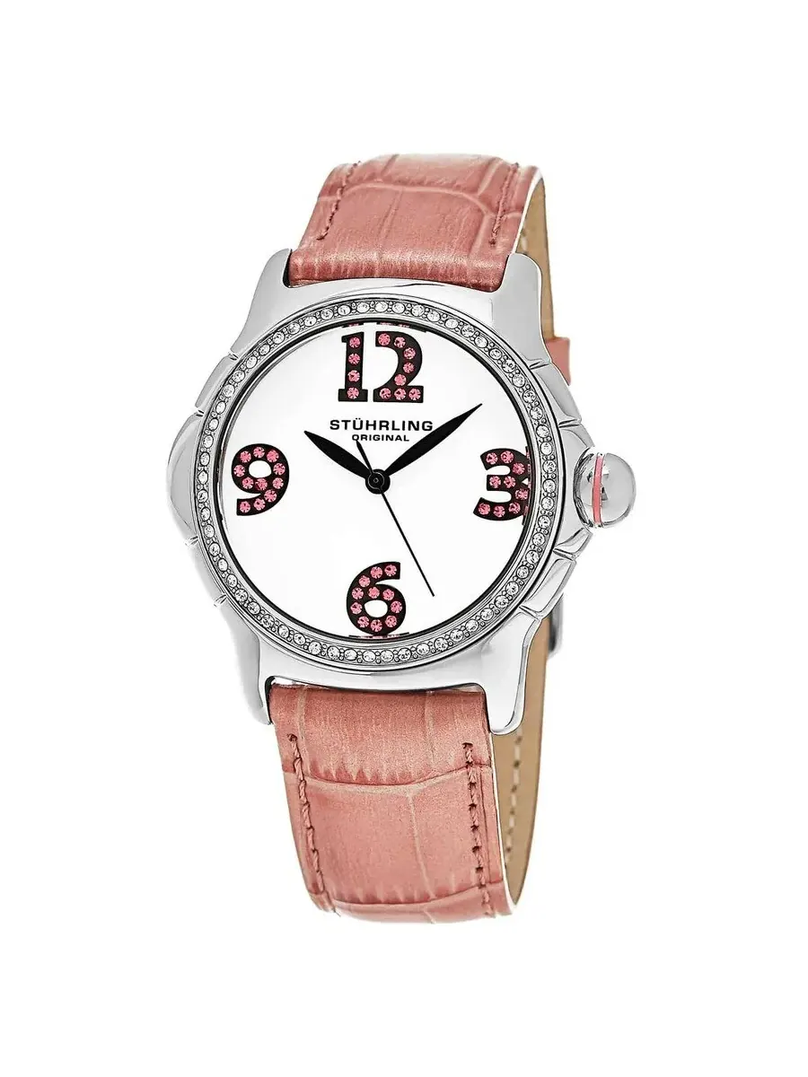 Женские часы Stuhrling Original Vogue с белым циферблатом, модель M15344 — изображение 1 из 1, оттенок серебряный