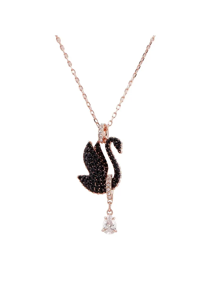 Подвеска-ожерелье Swarovski Black Swan — черный