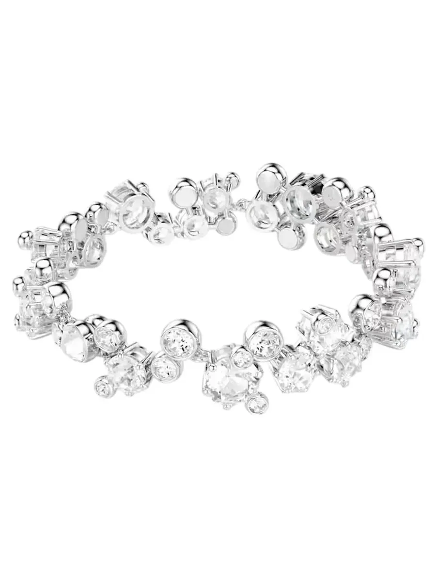 Браслет Swarovski Constella с родиевым покрытием — белый