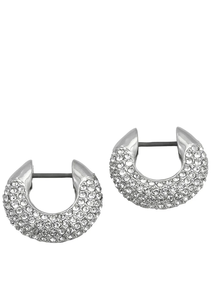 Серьги-кольца Swarovski Dextera — изображение 1 из 3, оттенок белый