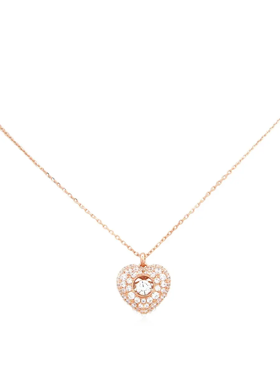 Подвеска Swarovski Hyperbola в форме сердца, белый розовое золото — изображение 1 из 4