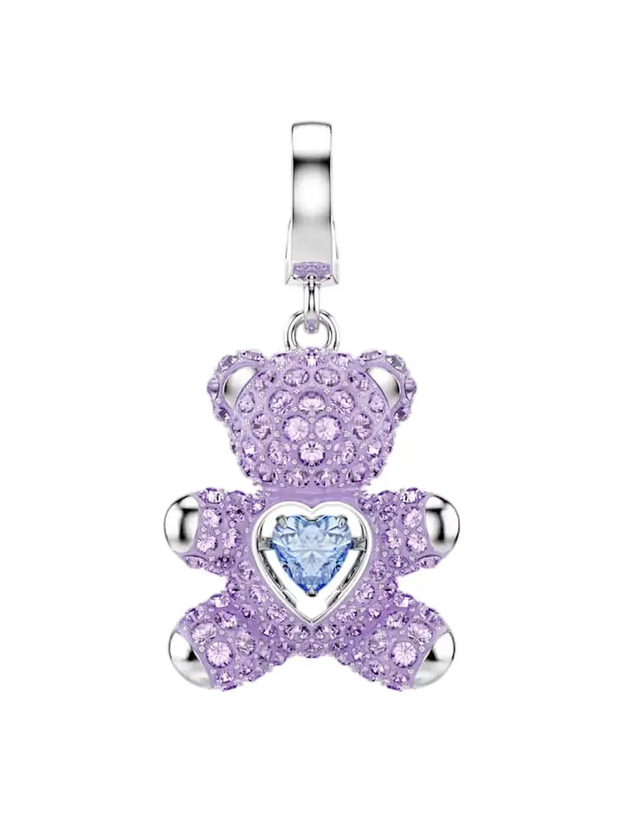 Сваровски Idyllia Кристальный подвеска-медвежонок Swarovski — изображение 1 из 2, оттенок фиолетовый