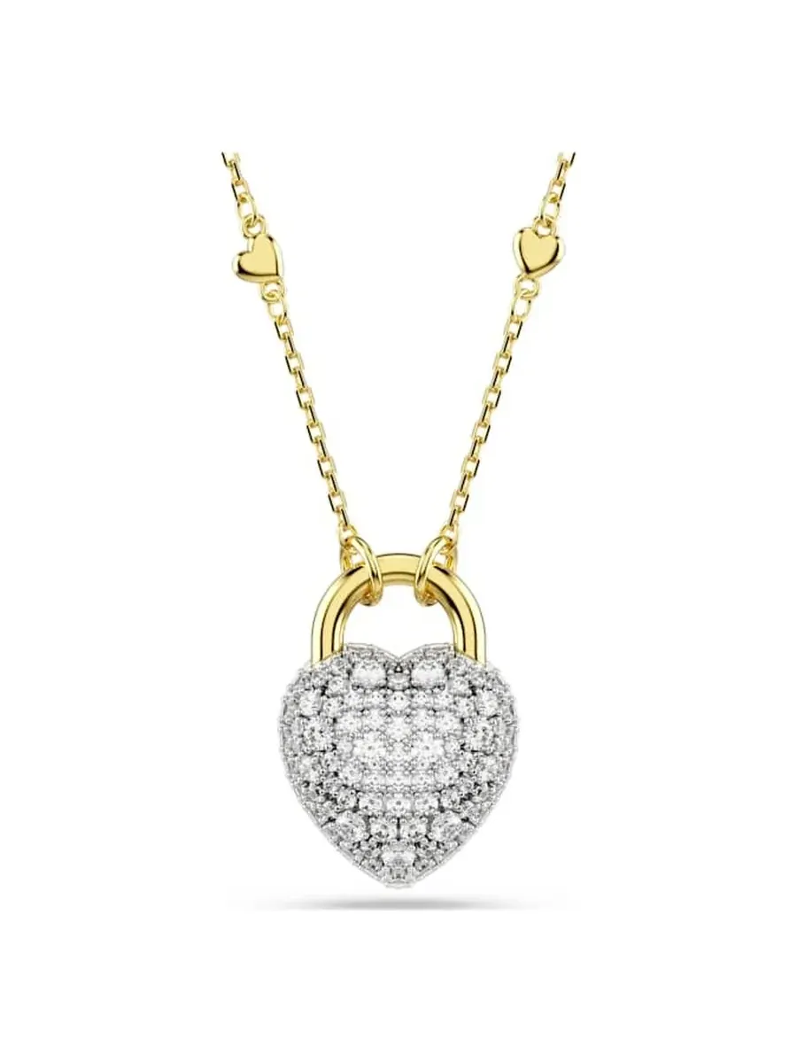 Кулон-сердце Swarovski Idyllia на цепочке — изображение 3 из 3, оттенок белый