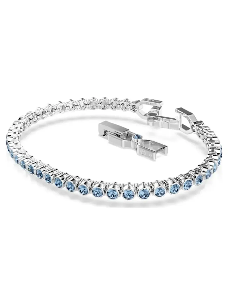 Браслет «Теннис» Emily от Swarovski с родиевым покрытием Imber — изображение 2 из 3, оттенок синий