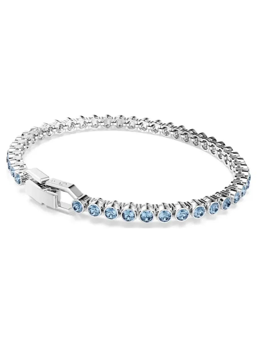 Браслет «Теннис» Emily от Swarovski с родиевым покрытием Imber — изображение 3 из 3, оттенок синий