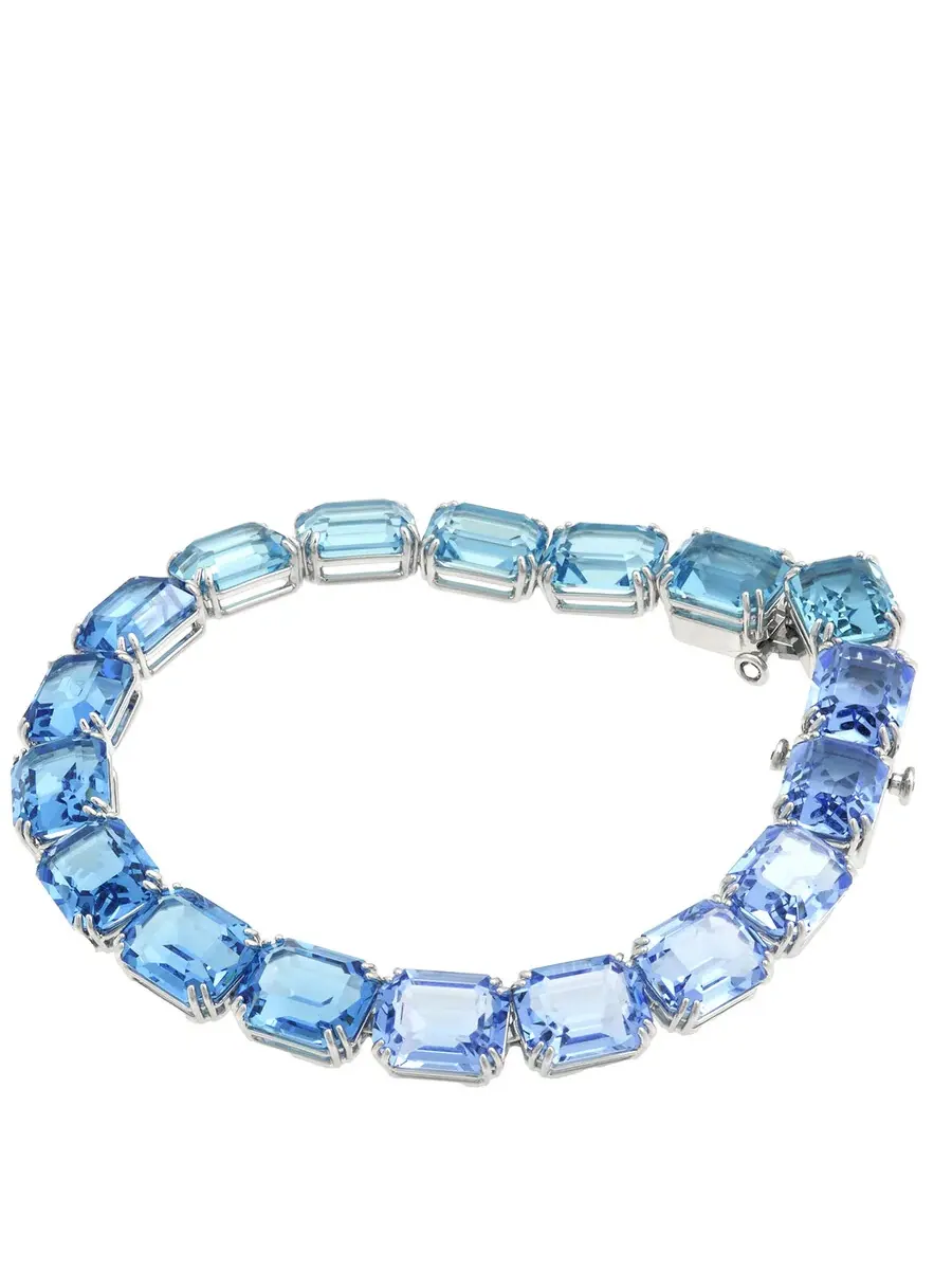 Женский браслет Swarovski Millenia с фантазийной восьмиугольной огранкой — изображение 3 из 4, оттенок синий/белый