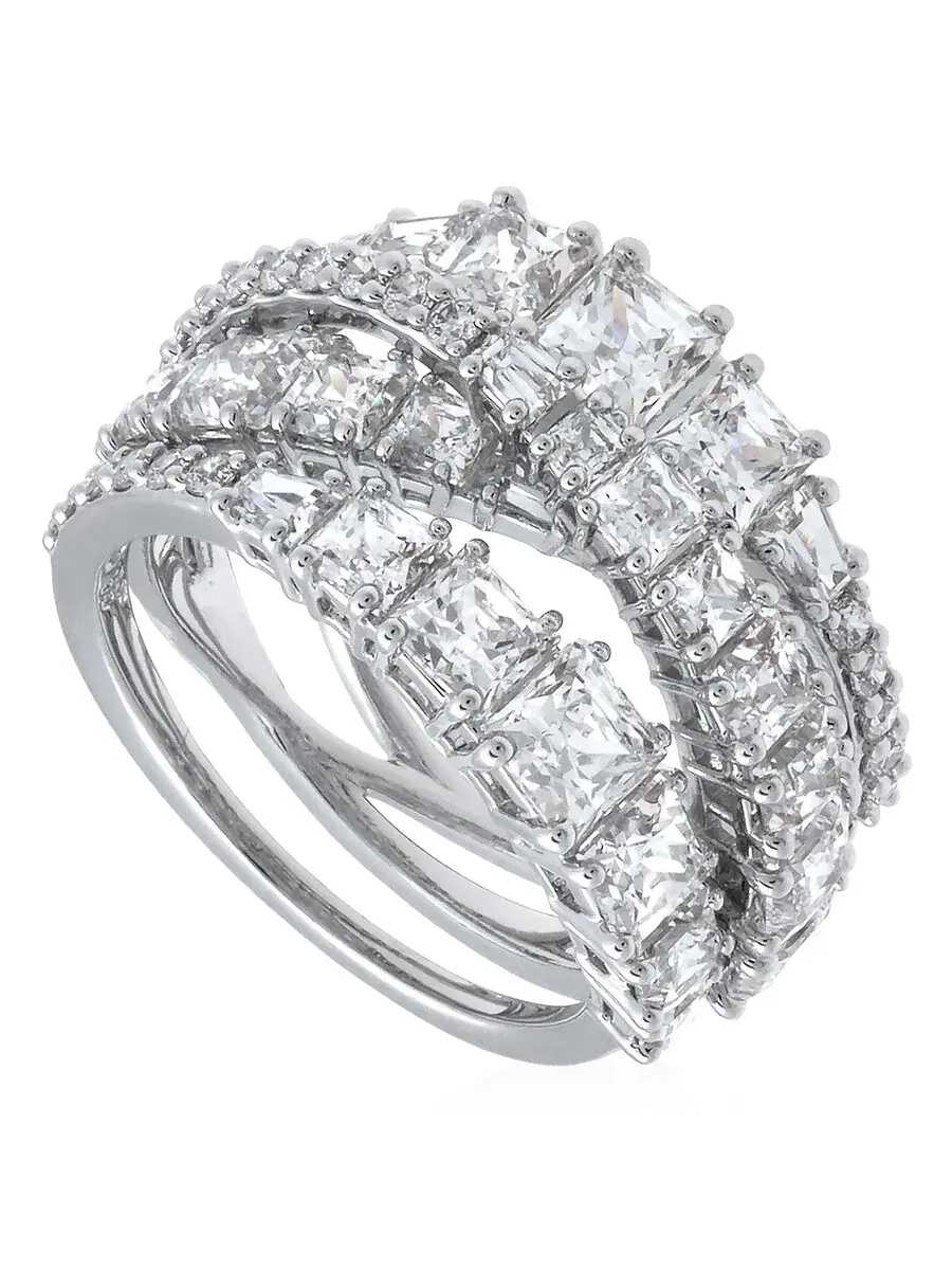 Женское кольцо Swarovski Twist Wrap — белый