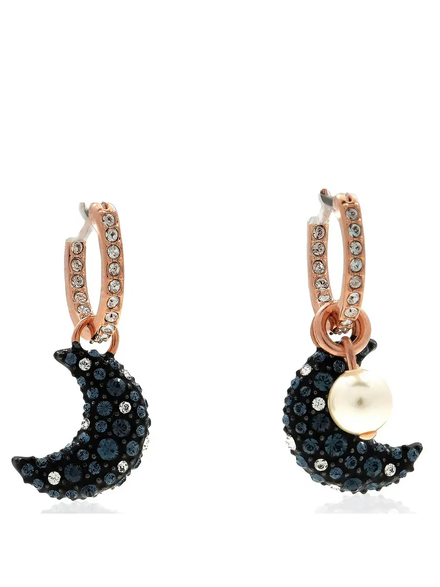 Серьги-подвески Swarovski Luna — изображение 1 из 5, оттенок серебряный