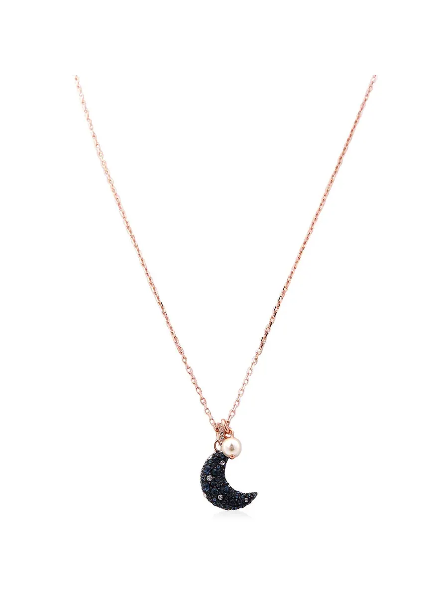 Подвеска Swarovski Luna розовое золото блестящий мульти — изображение 1 из 4, оттенок серебряный