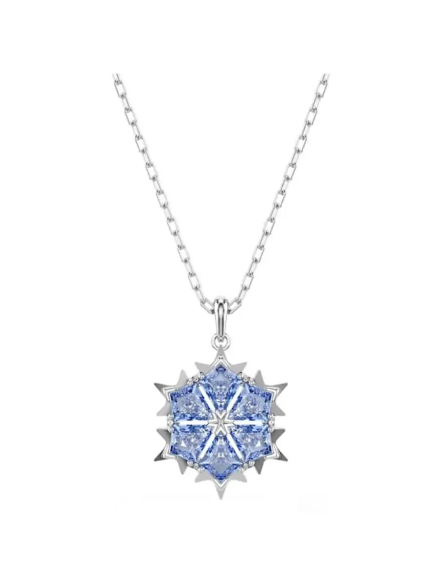 Ожерелье с подвеской «Волшебная снежинка» от Swarovski — изображение 1 из 3, оттенок синий