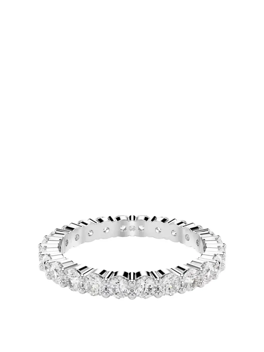 Кольцо Swarovski Matrix с круглой огранкой Vittore — белый
