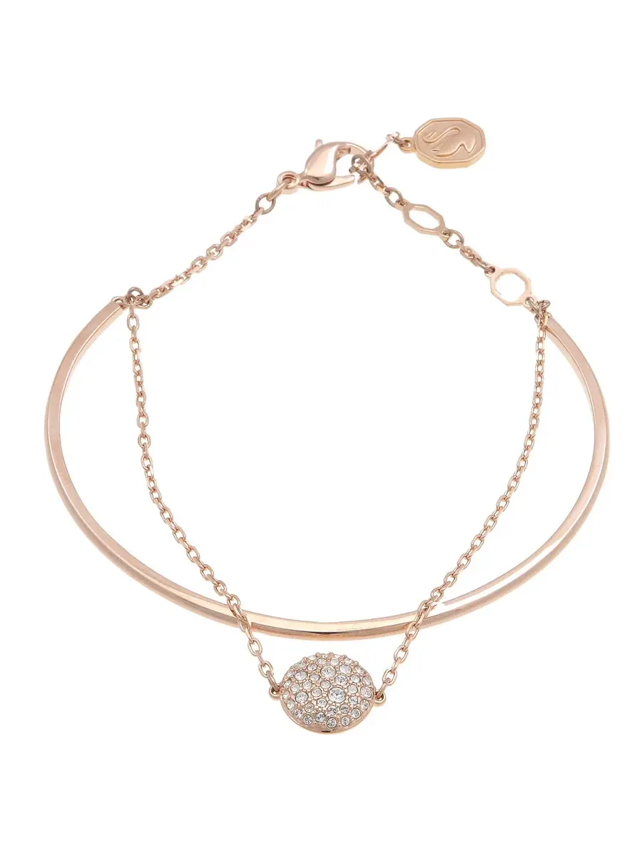 Браслет-ободок Swarovski Meteora в розовом золоте — изображение 1 из 3, оттенок белый