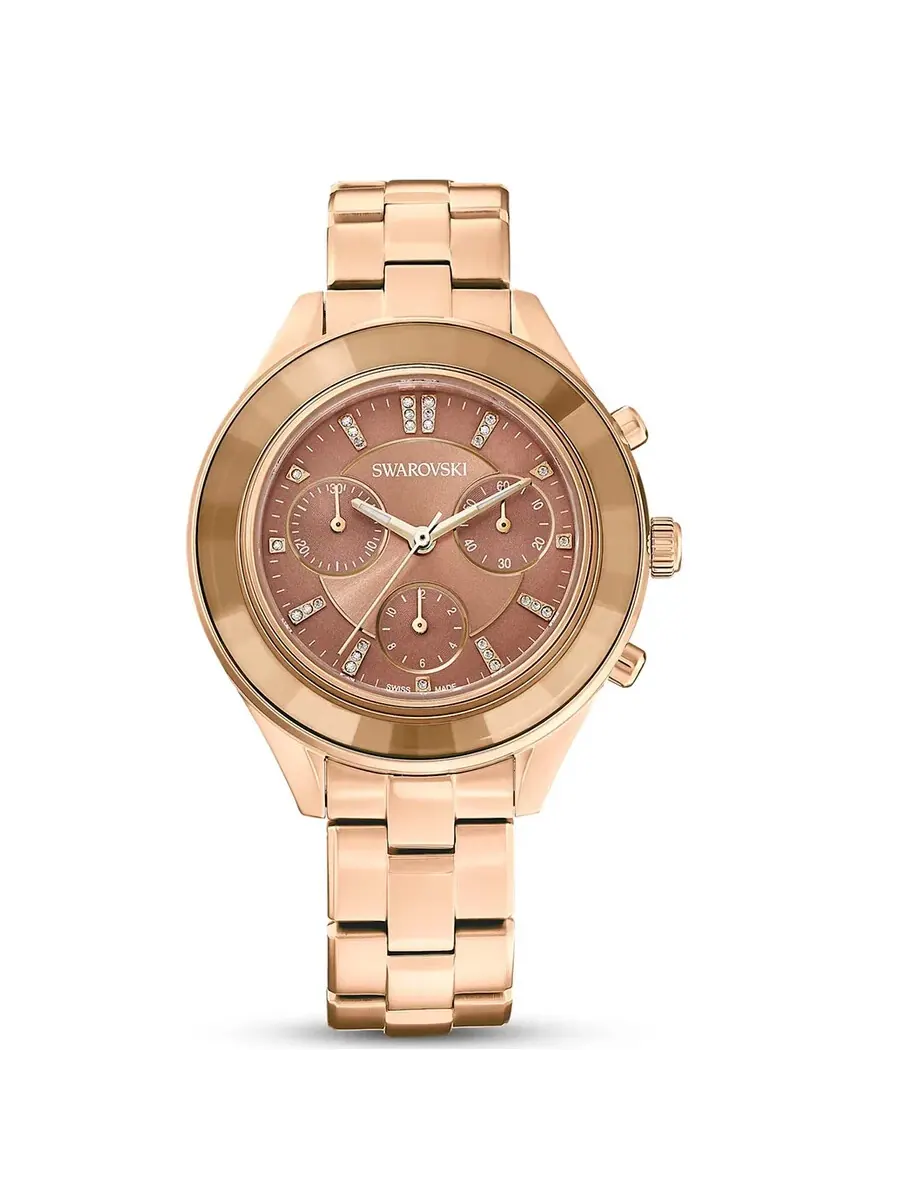 Swarovski Octea Lux Sport Хронограф Кварцевые Кристаллы Коричневый Циферблат Унисекс Часы 5632472 — изображение 1 из 1