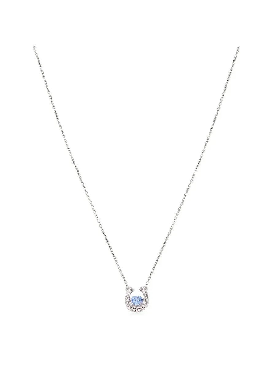 Кулон-ожерелье Swarovski Symbolica в виде подковы — изображение 1 из 4, оттенок синий