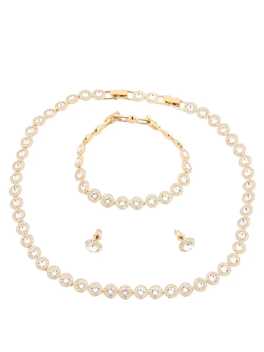 Набор Swarovski Una с ангельским дизайном, с позолотой — 5
